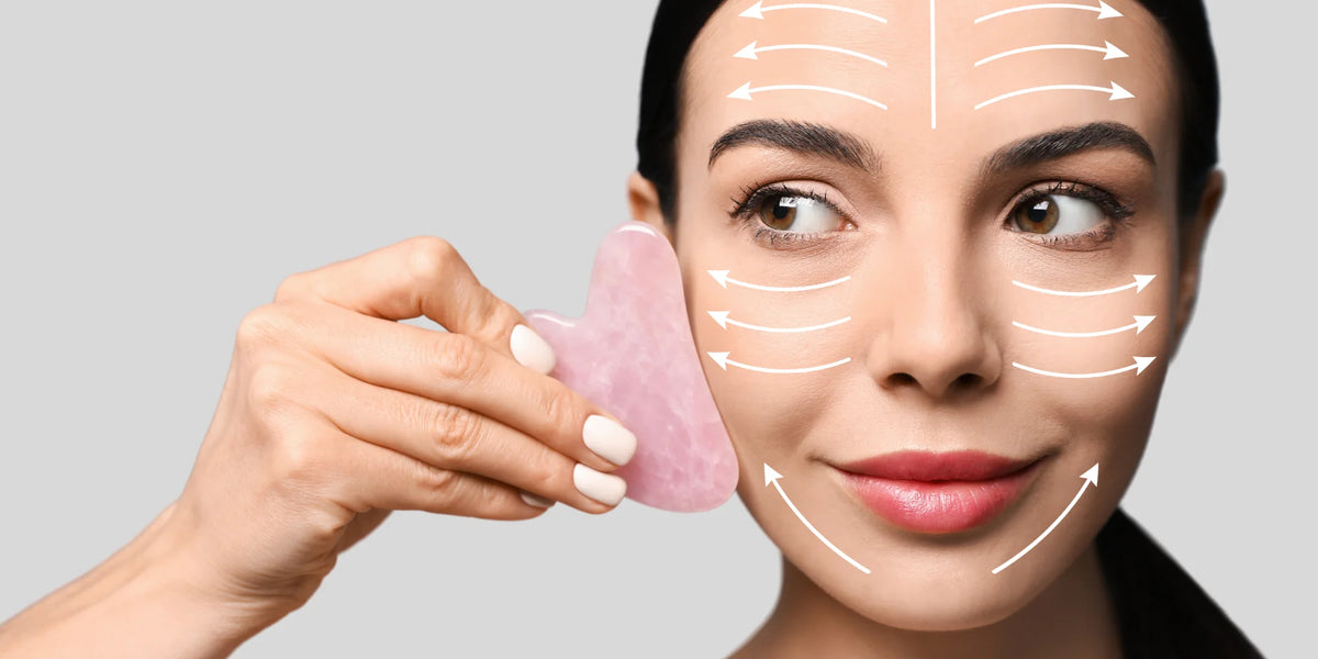 Técnicas de masaje facial con gua sha