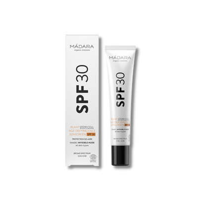 Protector Solar Facial Antiedad con Células Madre Vegetales SPF30 Madara